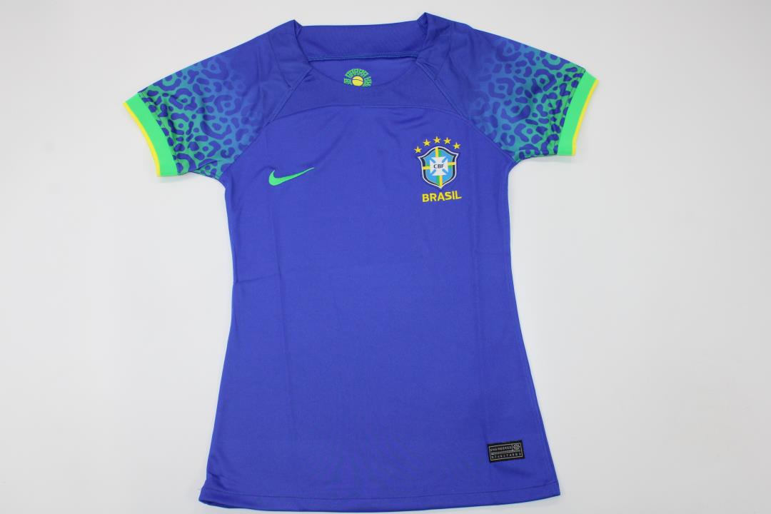 AAA Quality Brazil Woman 2022 World Cup Away Soccer Jersey
